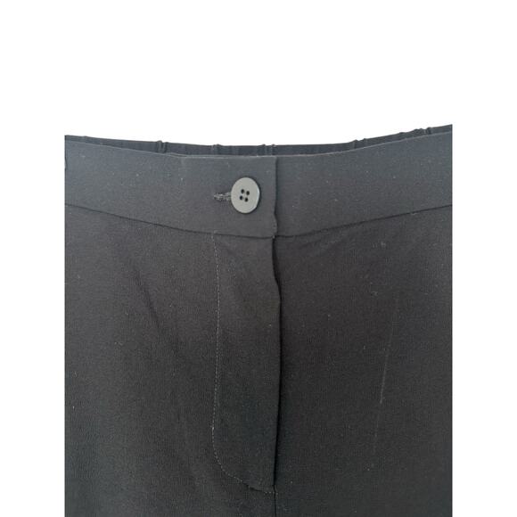 Eileen Fisher Pants Black Basic Straight Leg Office Career Casual Business Large - Picture 5 of 11